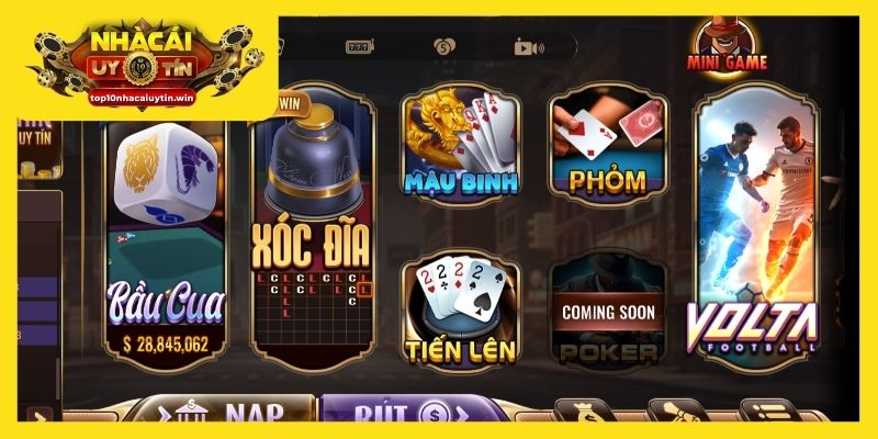 Nhiều game chơi tại Bomwin